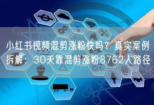 小红书视频混剪涨粉快吗？真实案例拆解：30天靠混剪涨粉8762人路径