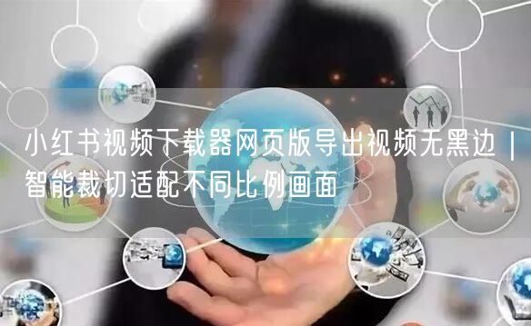 小红书视频下载器网页版导出视频无黑边｜智能裁切适配不同比例画面